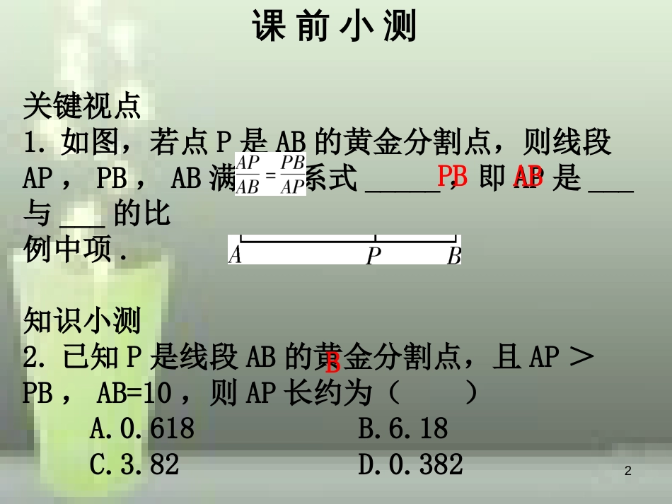 九年级数学上册 第四章 图形的相似 第8课时 探索三角形相似的条件 相似三角形判定定理的证明（4）优质课件 （新版）北师大版_第2页
