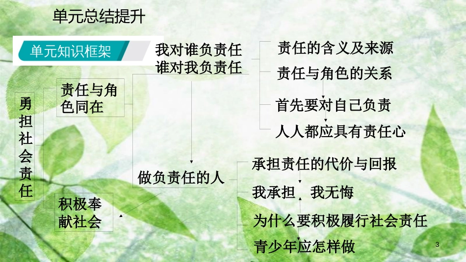 八年级道德与法治上册 第三单元 勇担社会责任复习优质课件 新人教版_第3页