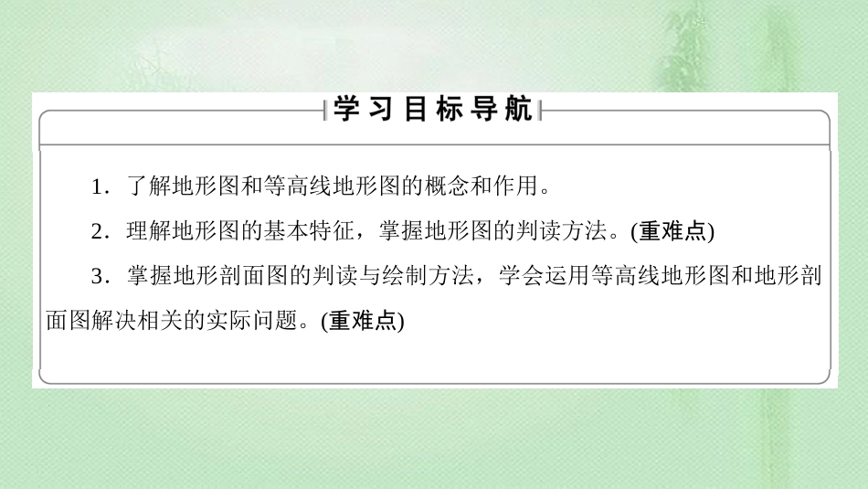 高中地理 第3单元 从圈层作用看地理环境内在规律 单元活动 学会应用地形图同步优质课件 鲁教版必修1_第2页