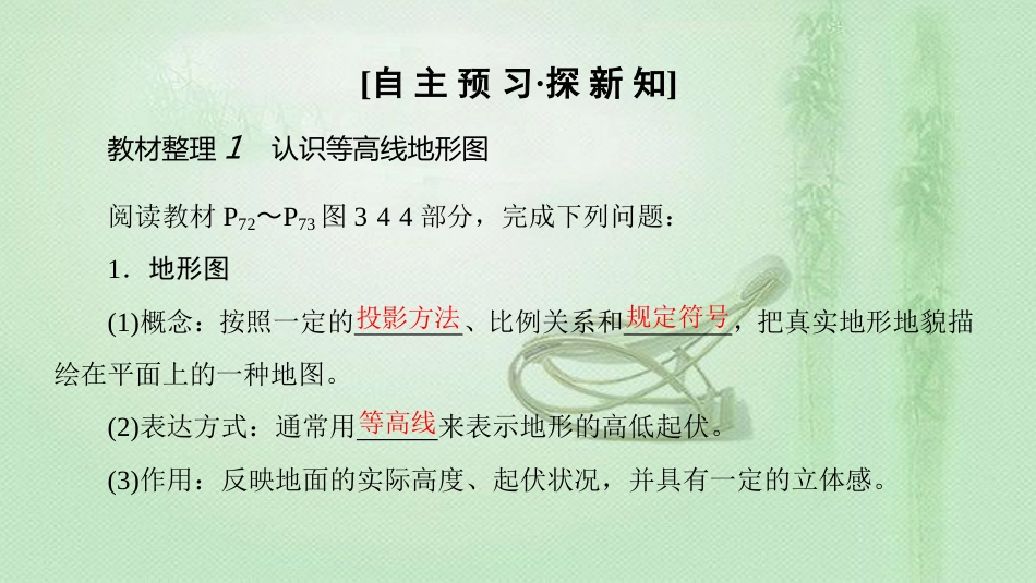 高中地理 第3单元 从圈层作用看地理环境内在规律 单元活动 学会应用地形图同步优质课件 鲁教版必修1_第3页