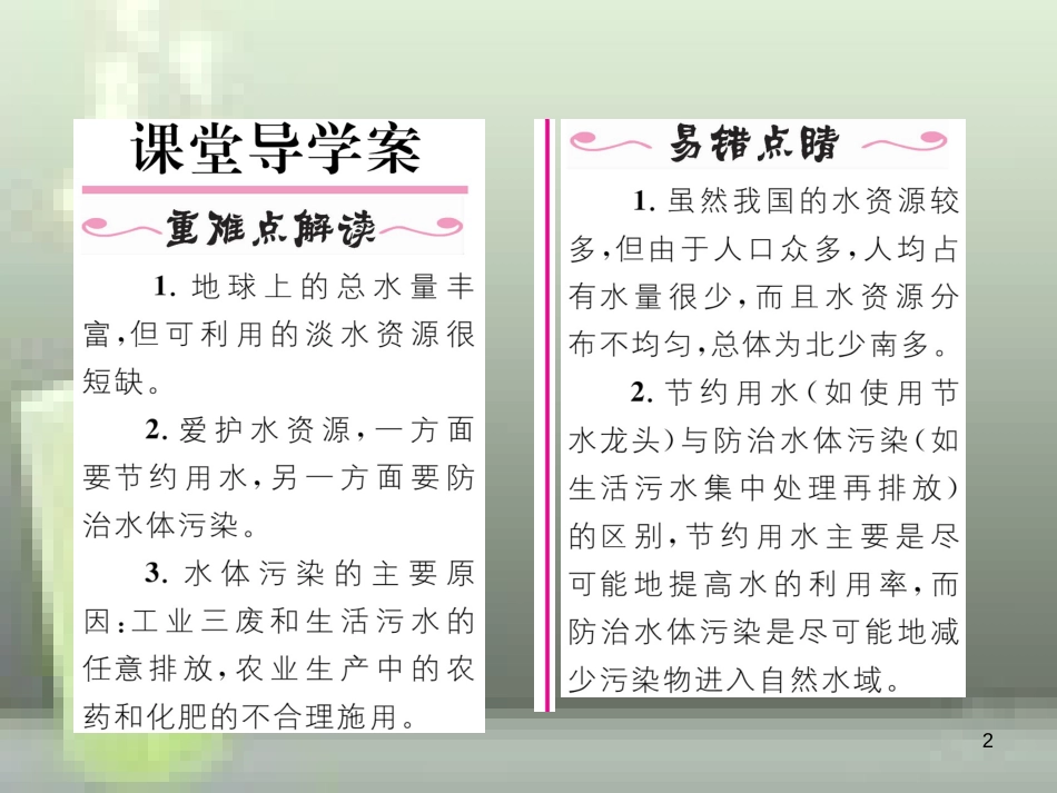 （云南专版）九年级化学上册 第4单元 自然界的水 课题1 爱护水资源习题优质课件 （新版）新人教版_第2页