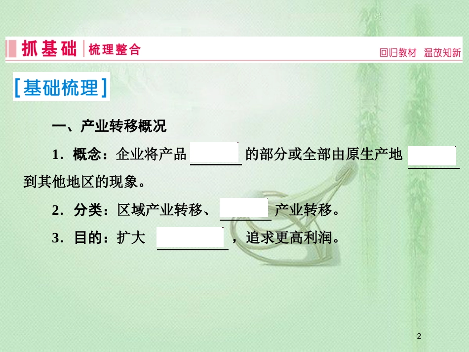 高考地理一轮复习 第三部分 区域可持续发展 第十六章 区域联系与区域协调发展 2 荒漠化的防治——以我国西北地区为例优质课件 新人教版_第2页