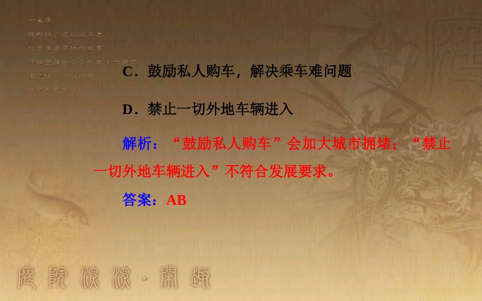 高中地理学业水平测试复习 专题六 区域可持续发展 考点5 交通运输方式和布局的变化对聚落空间形态和商业网点布局的影响优质课件_第3页