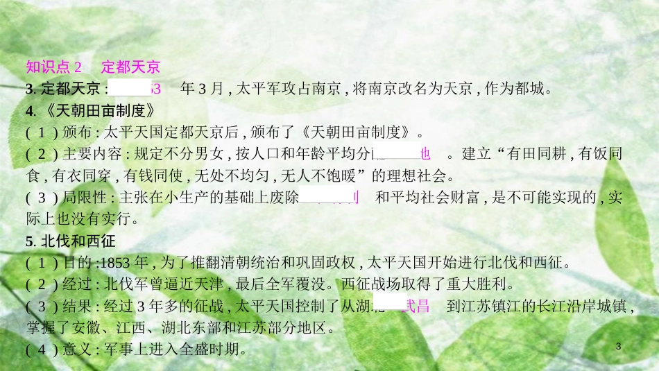 八年级历史上册 第一单元 中国开始沦为半殖民地半封建社会 第3课 太平天国运动优质课件 新人教版[共15页]_第3页