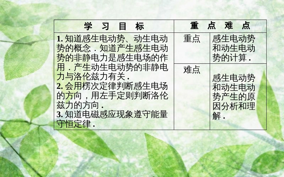 高中物理 第4章 电磁感应 5 电磁感应现象的两类情况优质课件 新人教版选修3-2_第3页