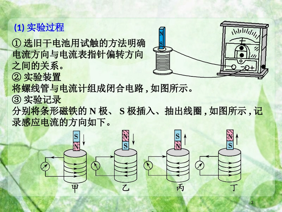高考物理一轮总复习 实验专题 实验十二 探究感应电流的方向优质课件 鲁科版选修3-2_第3页
