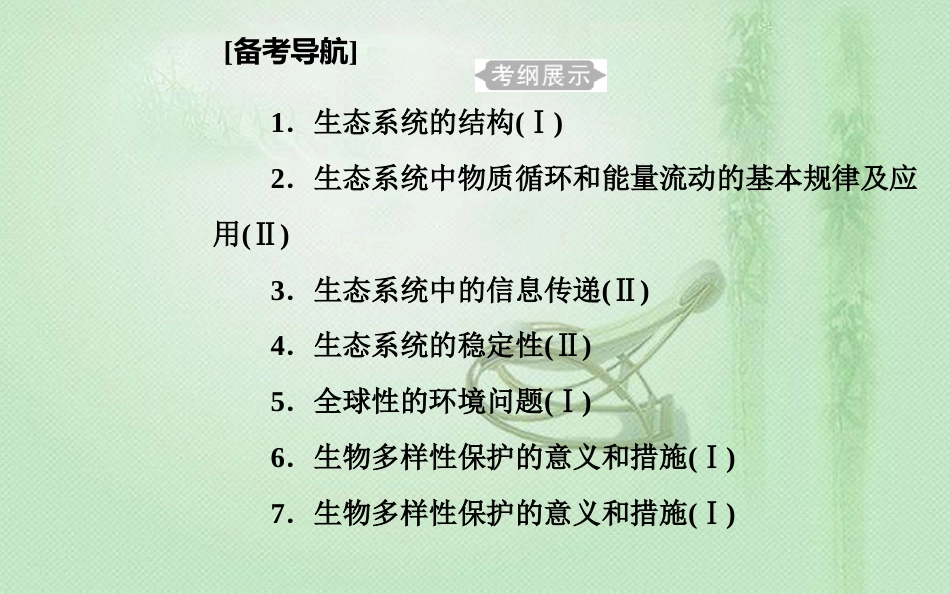 高中生物学业水平复习 专题十六 生态系统及生态环境的保护 考点1 生态系统的结构优质课件_第1页