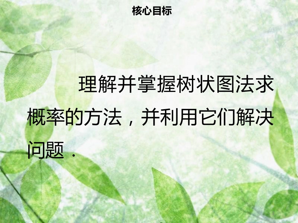 九年级数学上册 第二十五章 概率初步 25.2 用列举法求概率（二）导学优质课件 （新版）新人教版_第2页