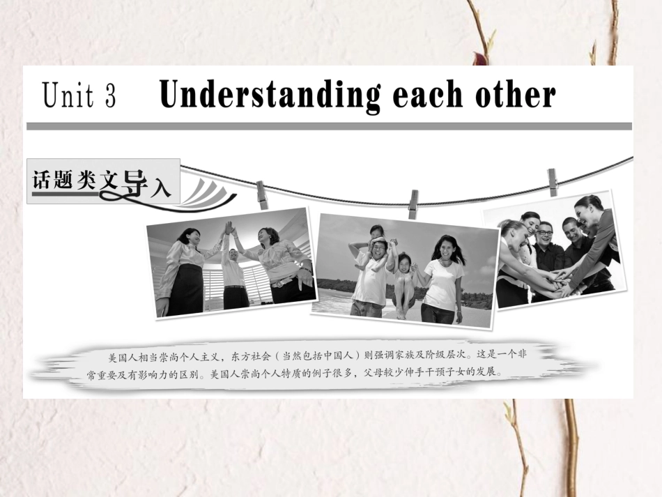 高中英语 Unit 3 Understanding each other Section Ⅰ Welcome to the unit &amp; Reading-Pre-reading课件 牛津译林版选修6[共40页][共40页]_第1页