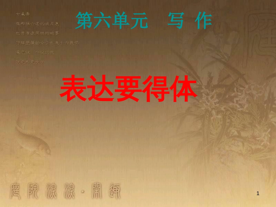 八年级语文上册 第六单元 写作《表达要得体》优质课件 新人教版_第1页