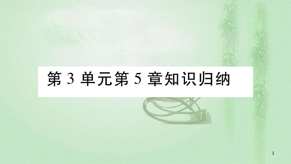 七年级生物上册 第3单元 第5章 绿色开花植物的生活方式知识归纳习题优质课件 （新版）北师大版_第1页