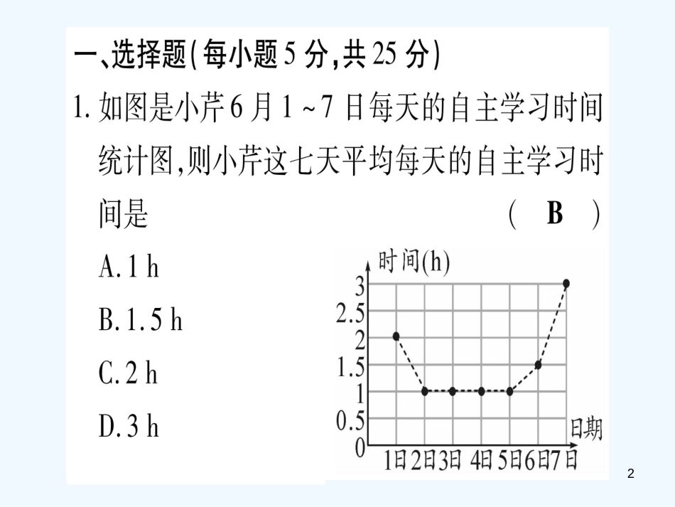 （江西专用）八年级数学上册 双休滚动作业（九）作业优质课件 （新版）北师大版_第2页