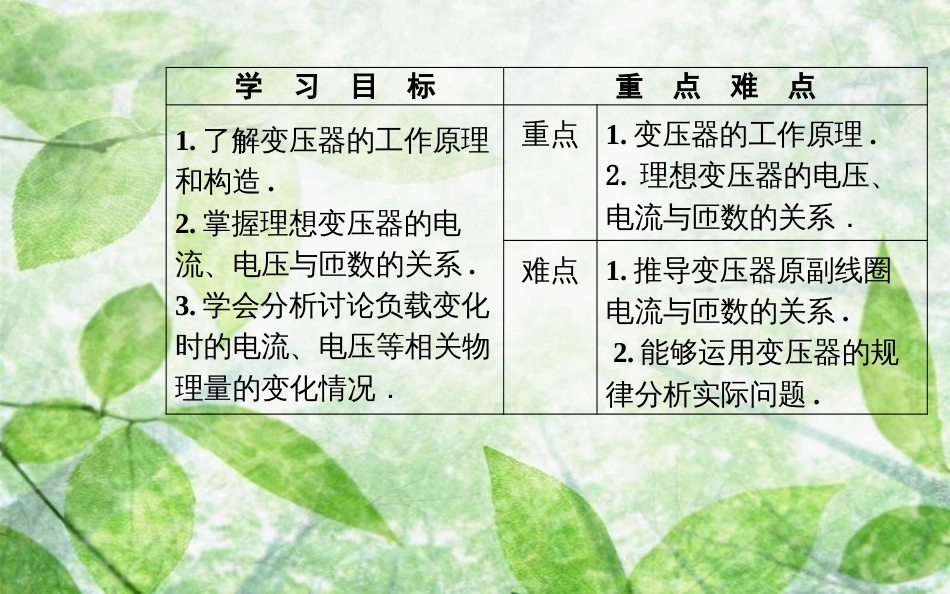 高中物理 第二章 交变电流 第六节 变压器优质课件 粤教版选修3-2_第3页