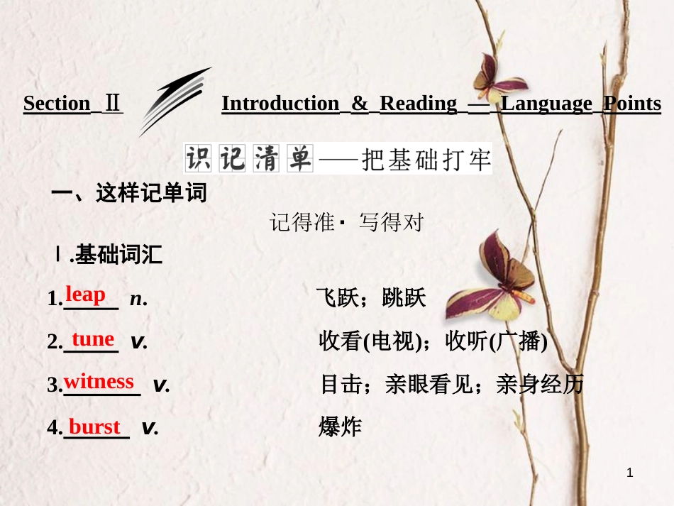 高中英语 Module 5 The Conquest of the Universe Section Ⅱ Introduction &amp; Reading-Language Points课件 外研版选修8[共32页][共32页]_第1页