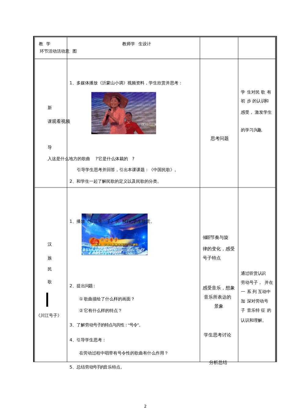 《公共艺术音乐篇》全套教案(第二单元美妙的歌声)[共32页]_第2页