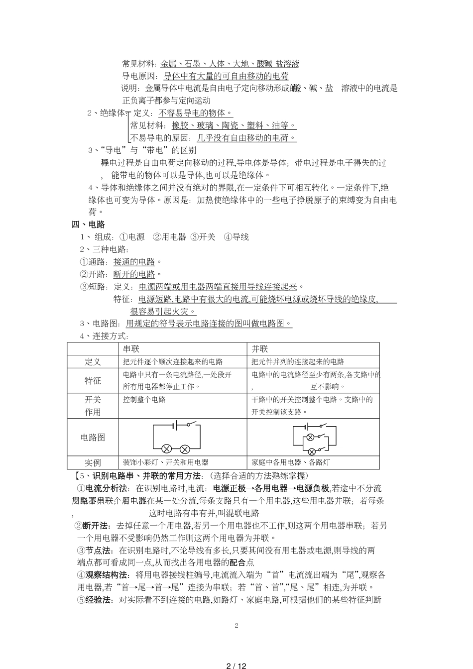 (粤沪版)九年级物理(上册)知识点整理[共12页]_第2页