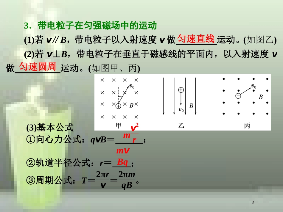 （新课标）高考物理总复习 第九章 磁场 第52课时 磁场对运动电荷的作用（重点突破课）优质课件_第2页