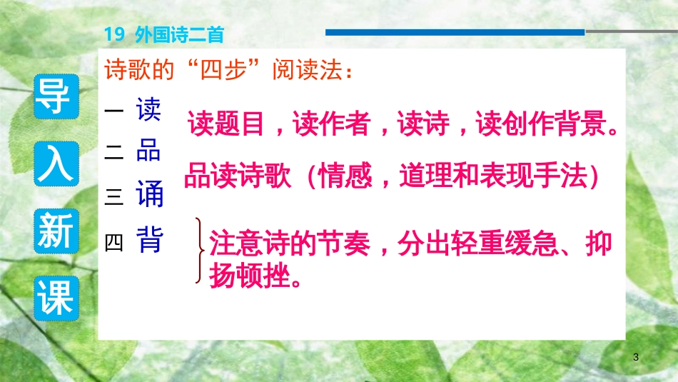 七年级语文下册 第五单元 19 外国诗二首课件 新人教版_第3页