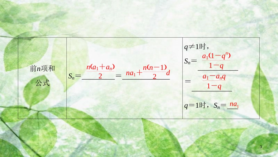 高中数学 第二章 数列 阶段复习课 第2课 数列优质课件 新人教A版必修5_第3页
