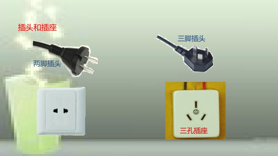 九年级物理全册 重点知识专题突破 三线插头和漏电保护器优质课件 新人教版_第2页