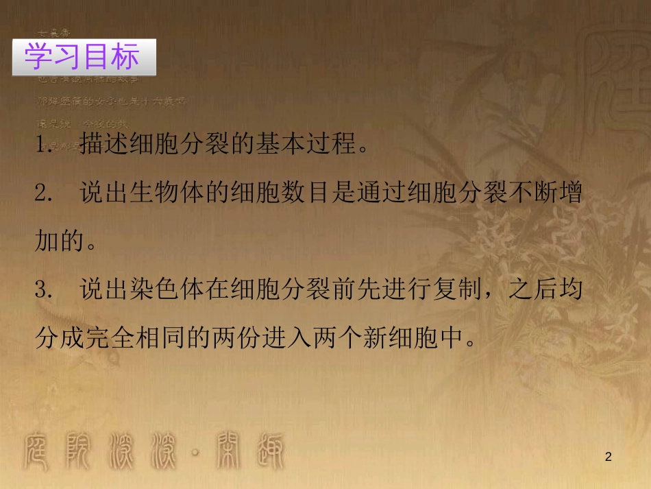 七年级生物上册 第二单元 第二章 第一节 细胞通过分裂产生新细胞优质课件 （新版）新人教版_第2页