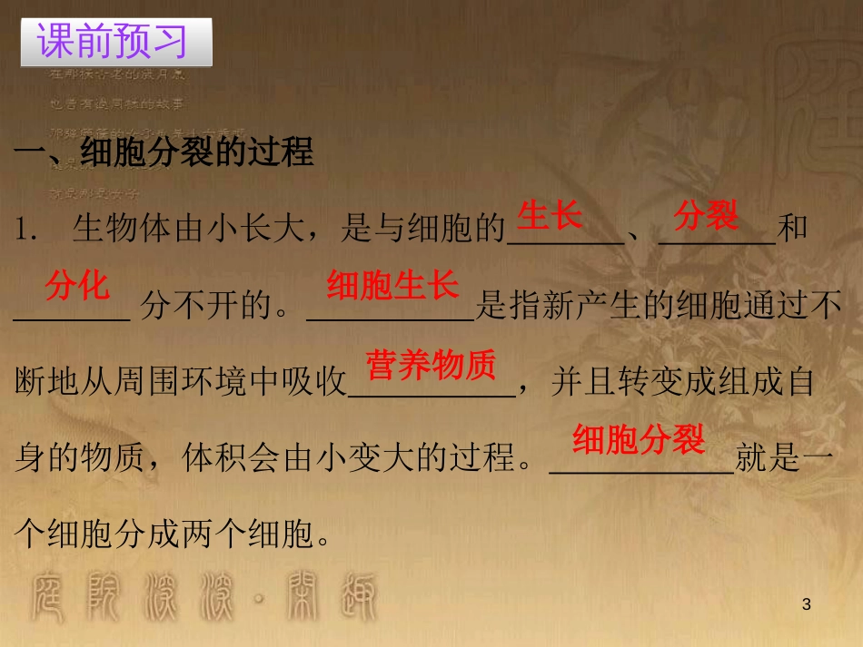 七年级生物上册 第二单元 第二章 第一节 细胞通过分裂产生新细胞优质课件 （新版）新人教版_第3页