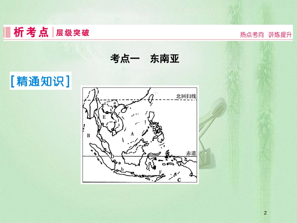 高考地理一轮复习 第四部分 区域地理 第十七章 世界地理 2 世界重要地区优质课件 新人教版_第2页