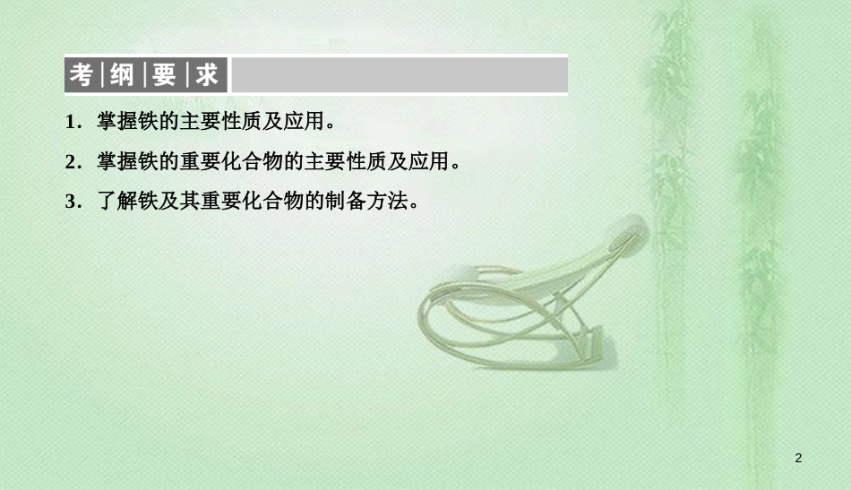 高考化学总复习 03 金属及其化合物（10）铁及其化合物（1）优质课件 新人教版_第2页