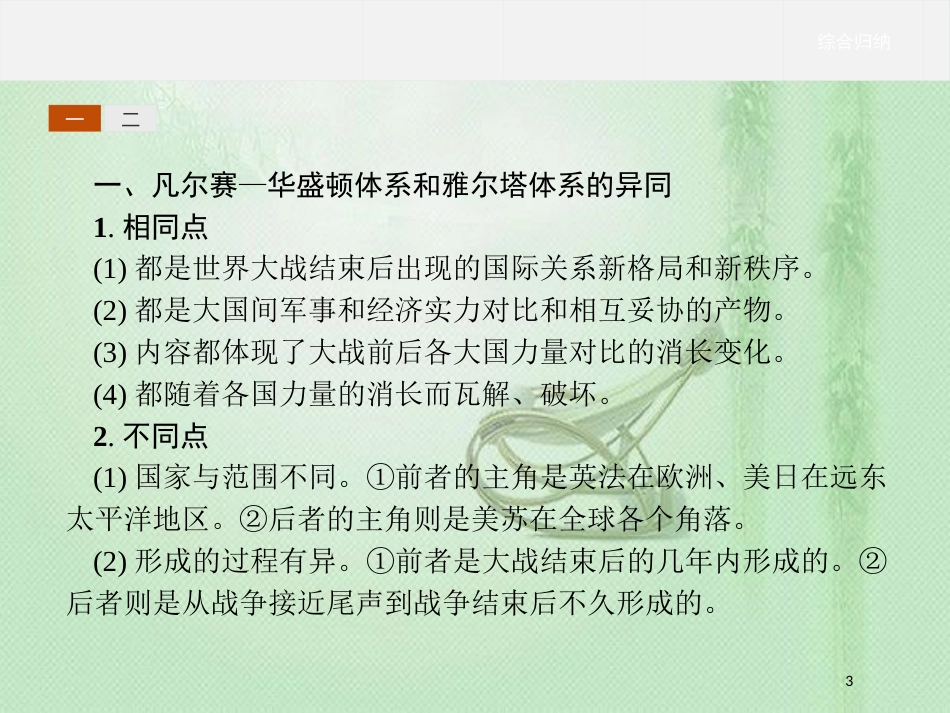 高中历史 第四单元 雅尔塔体系下的冷战与和平单元整合优质课件 新人教版选修3_第3页