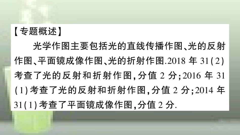 （遵义专版）八年级物理全册 专题复习三 光学作图习题优质课件 （新版）沪科版_第2页