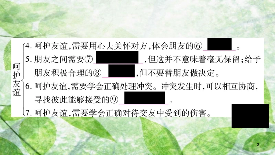 七年级道德与法治上册 第二单元 友谊的天空 第5课 交友的智慧 第1框 让友谊之树常青优质课件 新人教版_第3页