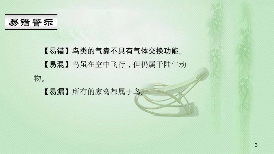 八年级生物上册 第五单元 第一章 第六节 鸟优质课件 （新版）新人教版_第3页