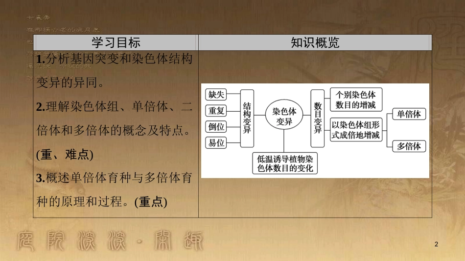 高中生物 第五章 基因突变及其他变异 第2节 染色体变异优质课件 新人教版必修2_第2页