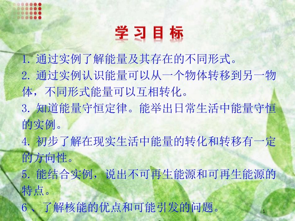 九年级物理全册 14.3《能源：危机与希望》优质课件 北京课改版_第1页