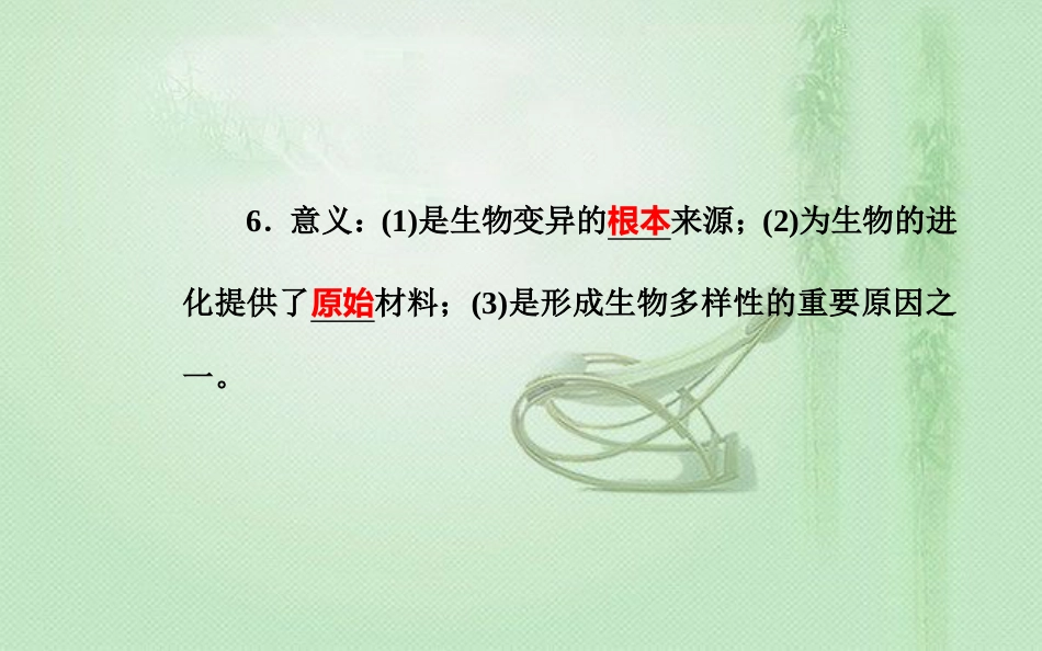 高中生物学业水平复习 专题九 生物的变异 考点2 基因突变的特征和原因优质课件_第3页