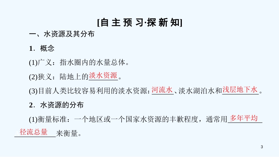 （课标版）2019高中地理 第3章 地球上的水 第3节 水资源的合理利用优质课件 必修1_第3页