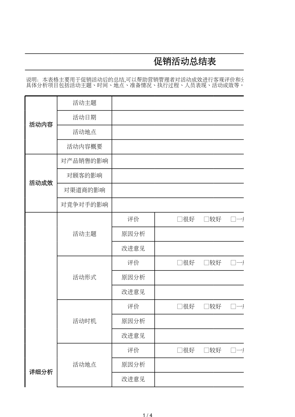 3促销活动总结表_第1页