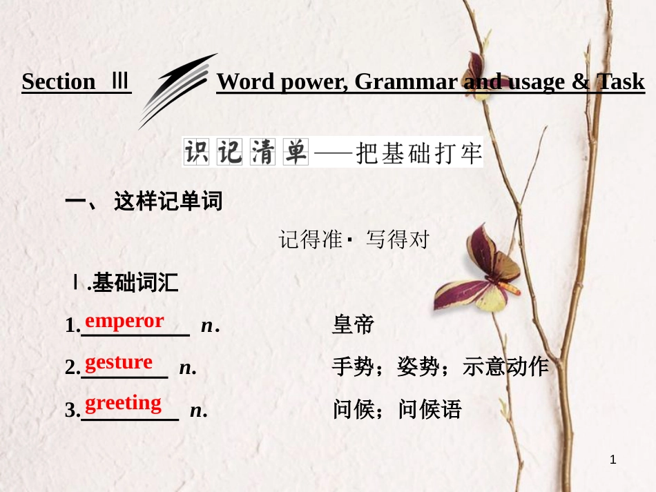 高中英语 Unit 3 Understanding each other Section Ⅲ Word power, Grammar and usage &amp; Task课件 牛津译林版选修6[共31页][共31页]_第1页