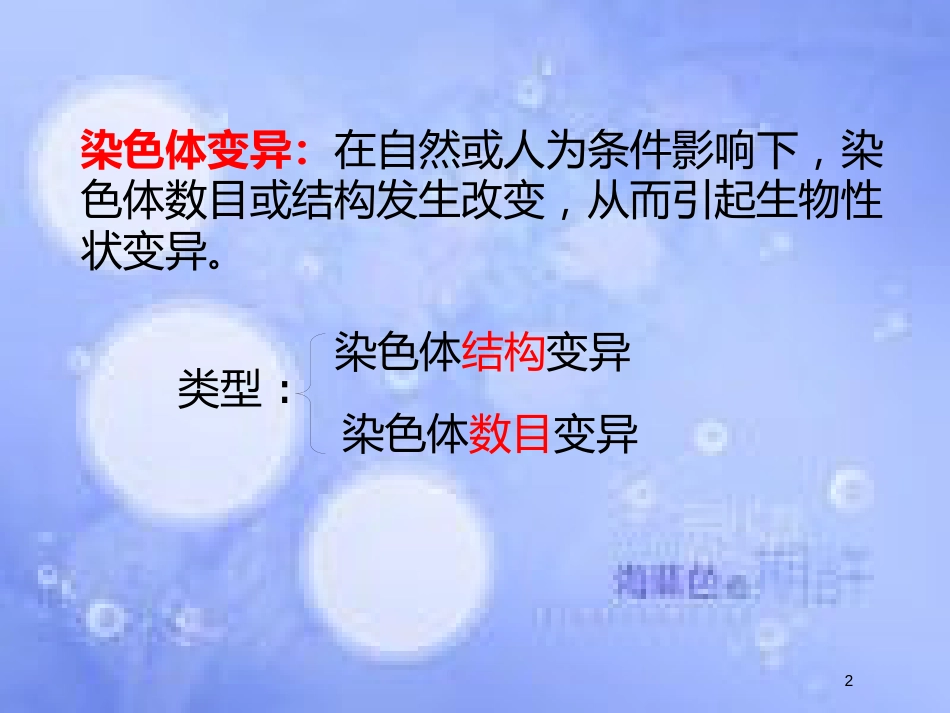 福建省寿宁县高中生物 第五章 基因突变及其他变异 5.2 染色体变异课件 新人教版必修2_第2页
