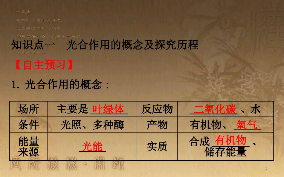 高中生物 第五章 细胞的能量供应和利用 光合作用的探究历程和过程优质课件 新人教版必修1_第3页