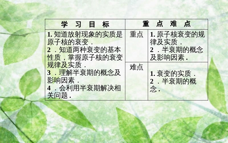 高中物理 第十九章 原子核 2 放射性元素的衰变优质课件 新人教版选修3-5_第3页