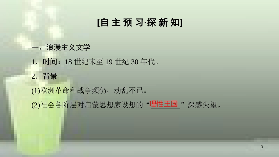（全国通用版）高中历史 第八单元 19世纪以来的世界文学艺术 第22课 文学的繁荣优质课件 新人教版必修3_第3页