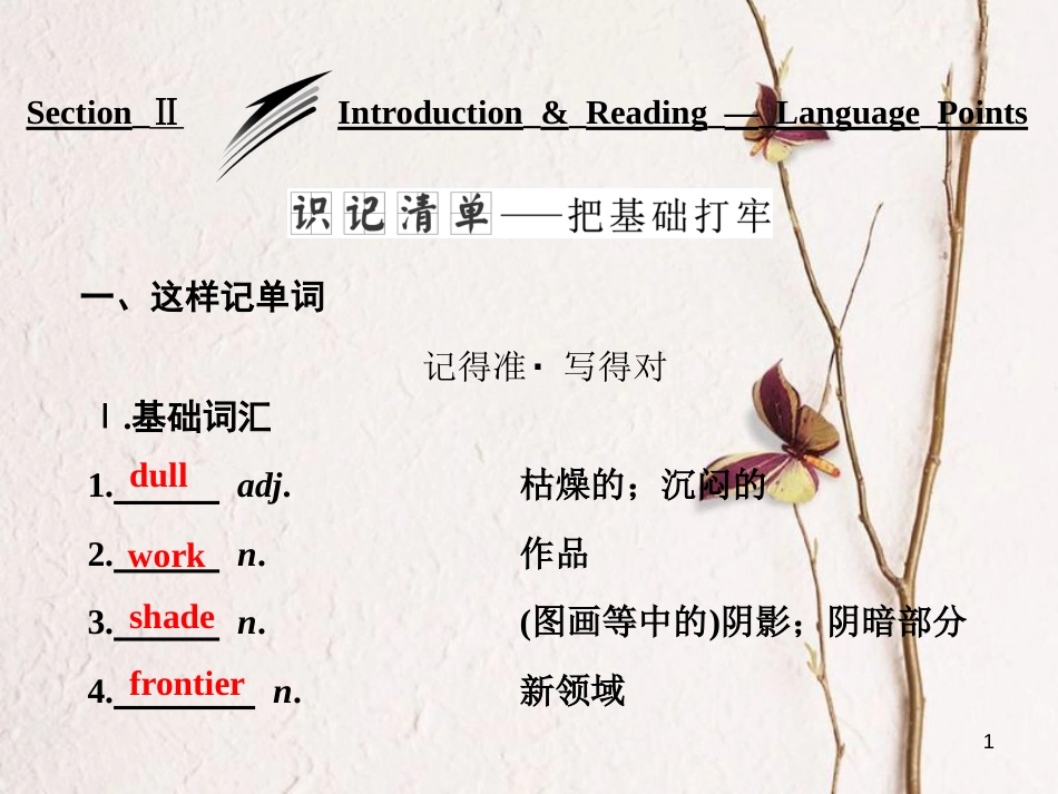 高中英语 Module 2 The Renaissance Section Ⅱ Introduction &amp; Reading-Language Points课件 外研版选修8[共32页][共32页]_第1页