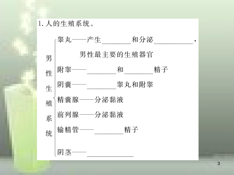 八年级生物上册 第6单元 生命的延续优质课件 （新版）北师大版_第3页