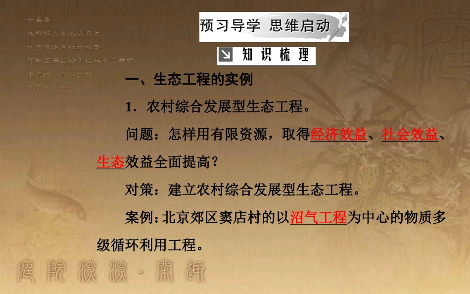 高中生物 专题5 生态工程 5.2 生态工程的实例和发展前景优质课件 新人教版选修3_第3页