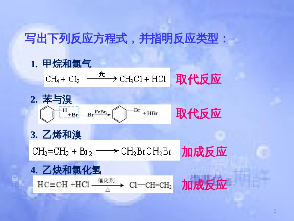 高中化学 第二章 烃和卤代烃 2.3.1 卤代烃（1）课件 新人教版选修5_第2页