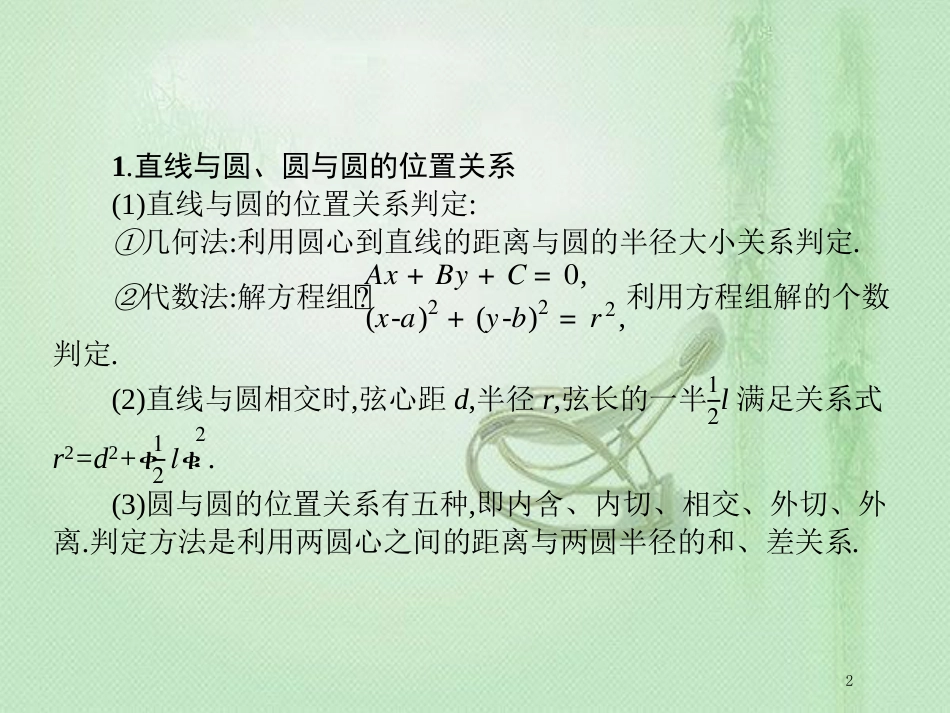高考数学二轮复习 专题七 解析几何 7.2 直线、圆、圆锥曲线小综合题专项练优质课件 文_第2页