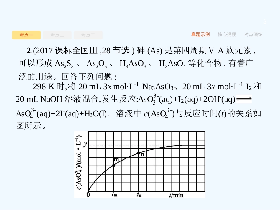 （课标版）2018年高考化学二轮复习 第7讲 化学反应速率与化学平衡优质课件_第3页