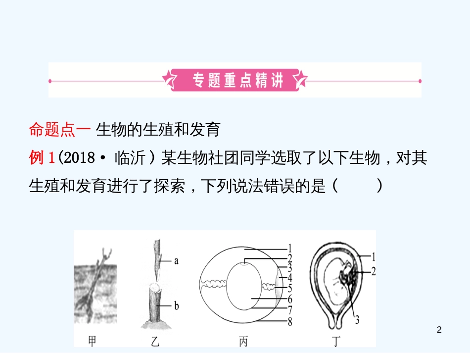 （东营专版）2019年中考生物 专题八复习优质课件_第2页