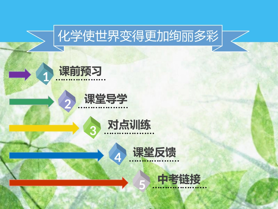 九年级化学上册 绪言 化学使世界变得更加绚丽多彩优质课件 （新版）新人教版_第2页